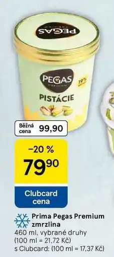 Tesco Prima Pegas Premium zmrzlina, 460 ml, vybrané druhy nabídka