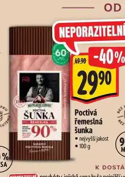 Albert Poctivá řemeslná šunka 100 g nabídka