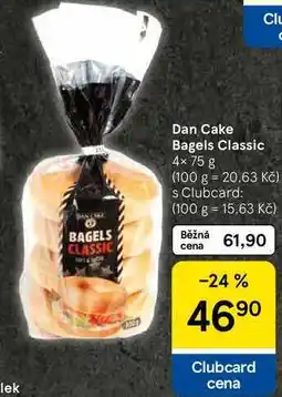 Tesco Dan Cake Bagels Classic, 4× 75 g nabídka