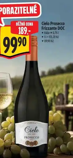 Albert Cielo Prosecco Frizzante DOC 0,75 l nabídka