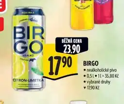 Albert BIRGO nealkoholické pivo 0,5 l nabídka