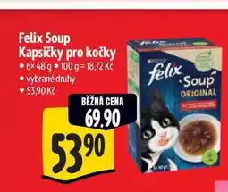 Albert Felix Soup Kapsičky pro kočky 6x48 g nabídka