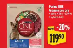 Albert Purina ONE Granule pro psy 800 g nabídka