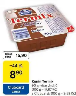 Tesco Kunín Termix, 90 g, více druhů nabídka