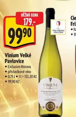Albert Vinium Velké Pavlovice 0,75 l nabídka
