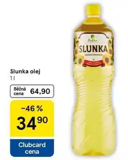 Tesco Fabio Slunka olej, 1 l nabídka