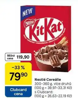 Tesco Nestlé Cereálie, 300-360 g, více druhů nabídka
