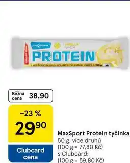 Tesco MaxSport Protein tyčinka, 50 g, více druhů nabídka