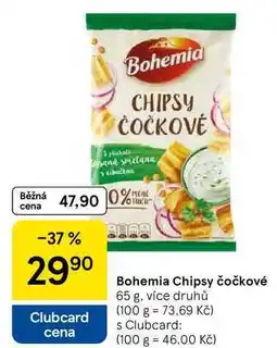Tesco Bohemia Chipsy čočkové, 65 g, více druhů nabídka