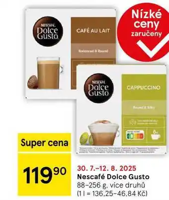 Tesco Nescafé Dolce Gusto, 88-256 g, více druhů nabídka