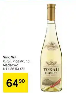 Tesco Víno WF, 0.75 l. více druhů, Maďarsko nabídka