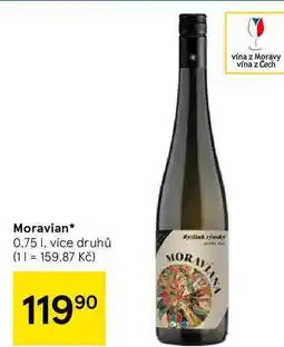 Tesco Moravian, 0,75 l, více druhů nabídka