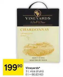 Tesco Vineyards, 3 l, více druhů nabídka