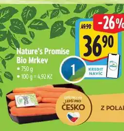 Albert Nature's Promise Bio Mrkev 750 g nabídka