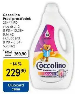 Tesco Coccolino Prací prostředek, 26-44 PD nabídka