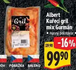 Albert Albert Kuřecí gril mix Gurmán 1 kg nabídka