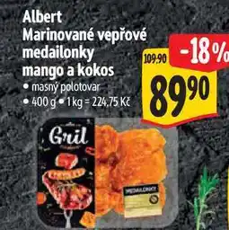 Albert Albert Marinované vepřové medailonky mango a kokos 400 g nabídka