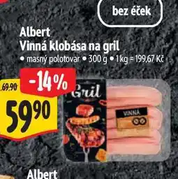 Albert Albert Vinná klobása na gril 300 g nabídka