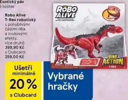 Tesco Robo Alive T-Rex robotický, s pohyblivými částmi těla a zvukovými efekty nabídka