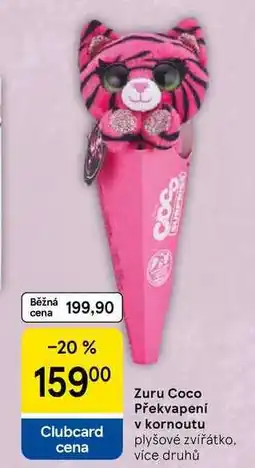 Tesco Zuru Coco Překvapení v kornoutu plyšové zvířátko nabídka