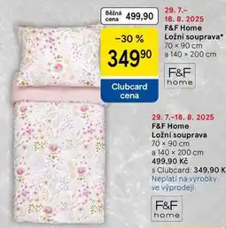Tesco F&F Home Ložní souprava, 70 x 90 cm a 140 x 200 cm nabídka