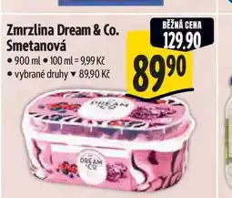 Albert Zmrzlina Dream & Co. Smetanová 900 ml nabídka