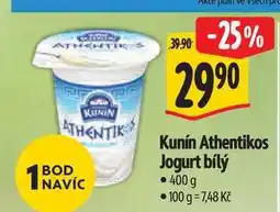 Albert Kunín Athentikos Jogurt bílý 400g nabídka