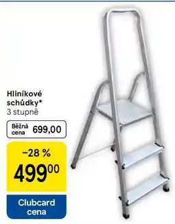 Tesco Hliníkové schůdky, 3 stupně nabídka