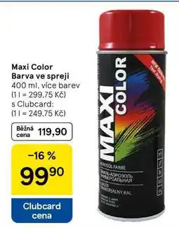 Tesco Maxi Color Barva ve spreji, 400 ml, více barev nabídka