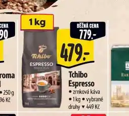 Albert Tchibo Espresso zrnková káva 1kg nabídka