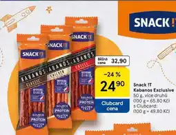 Tesco Snack !T Kabanos Exclusive, 50 g, více druhů nabídka