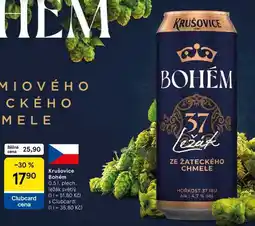 Tesco Krušovice Bohém plech, 0,5 l nabídka