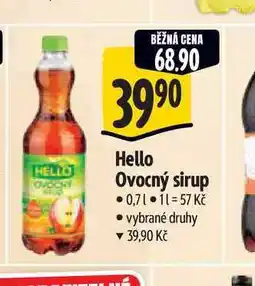 Albert Hello Ovocný sirup 0,7 l nabídka