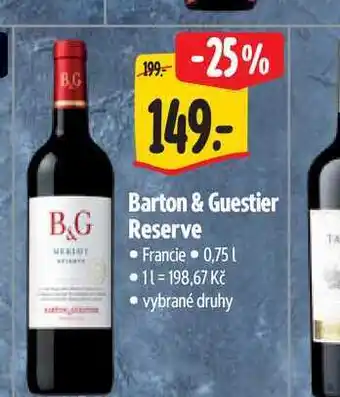 Albert Barton & Guestier Reserve 0,75 l nabídka