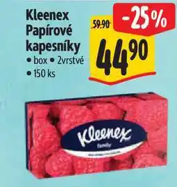Albert Kleenex Papírové kapesníky box 2vrstvé 150 ks nabídka