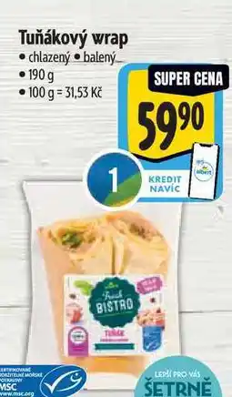 Albert Tuňákový wrap 190 g nabídka