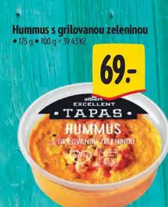 Albert Hummus s grilovanou zeleninou 175 g nabídka