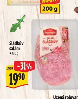 Albert Sládkův salám 100 g nabídka