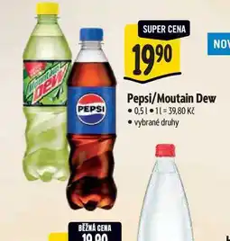Albert Pepsi/Moutain Dew 0,5 l nabídka