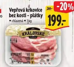 Albert Vepřová krkovice bez kosti - plátky nabídka