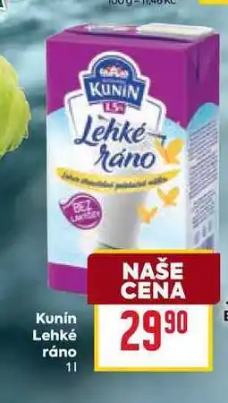 Billa Kunín Lehké ráno 1l nabídka