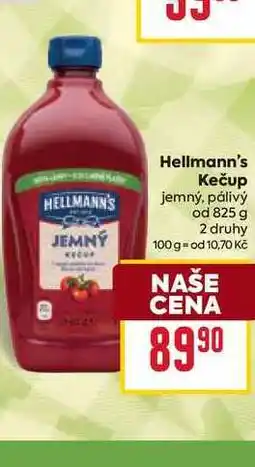 Billa Hellmann's Kečup jemný, pálivý od 825 g nabídka