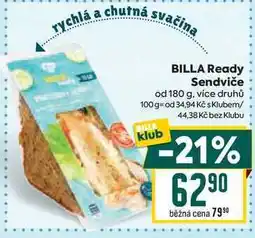 Billa BILLA Ready Sendviče od 180 g nabídka
