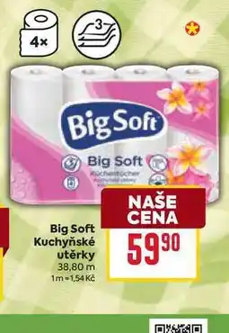 Billa Big Soft Kuchyňské utěrky 38,80 m nabídka