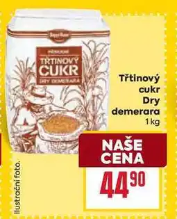 Billa Třtinový cukr Dry demerara 1 kg nabídka