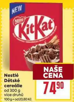 Billa Nestlé Dětské cereálie od 300 g nabídka