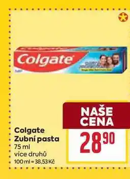 Billa Colgate Zubní pasta 75 ml nabídka