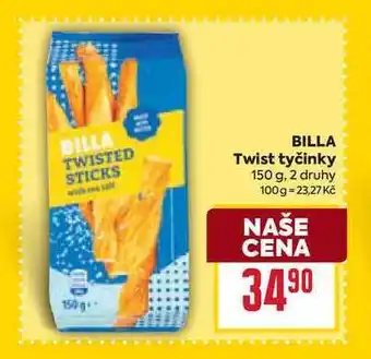 Billa BILLA Twist tyčinky 150 g nabídka