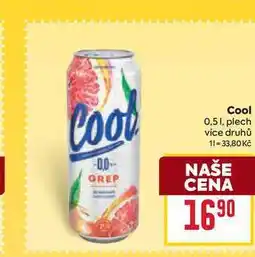 Billa Cool 0,51, plech nabídka