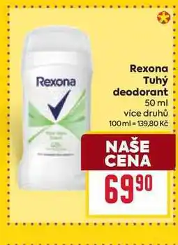 Billa Rexona Tuhý deodorant 50 ml nabídka